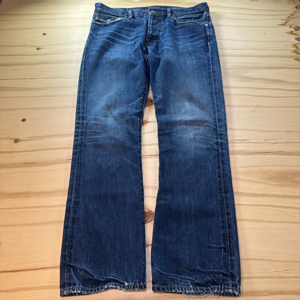 Polo Ralph Lauren Jeans 33x30 Rockland 320 Bootcut Button Fly Distressed